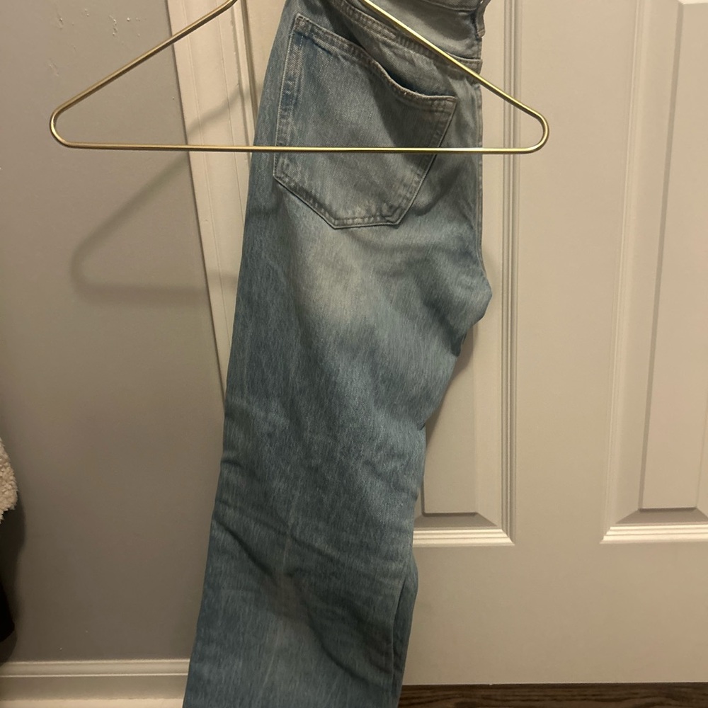 Zara Light Blue Wide-Leg Jeans